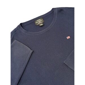 Vintage Ralph Lauren Polo Jeans Co. Ribbed Knit‎ Long Sleeve Shirt XXL Navy